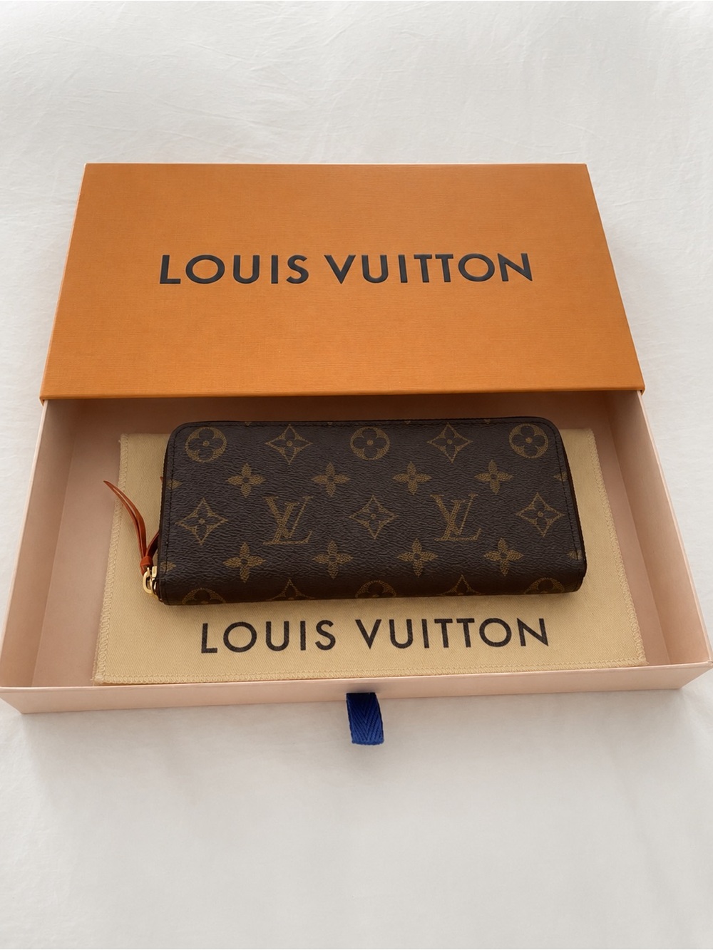 Louis Vuitton Monogram Zip Around Wallet Brown